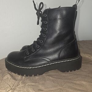 Sincerely Jules Black Combat Boots